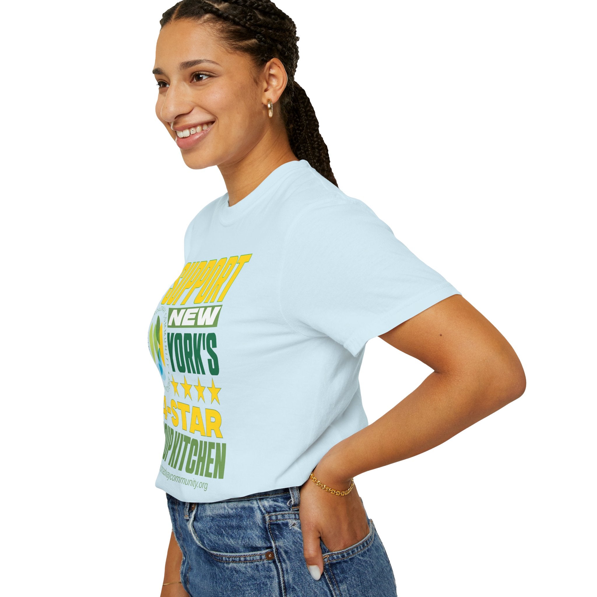 4-Star Soup Kitchen Light Blue T-Shirt - Broadway Community Collection